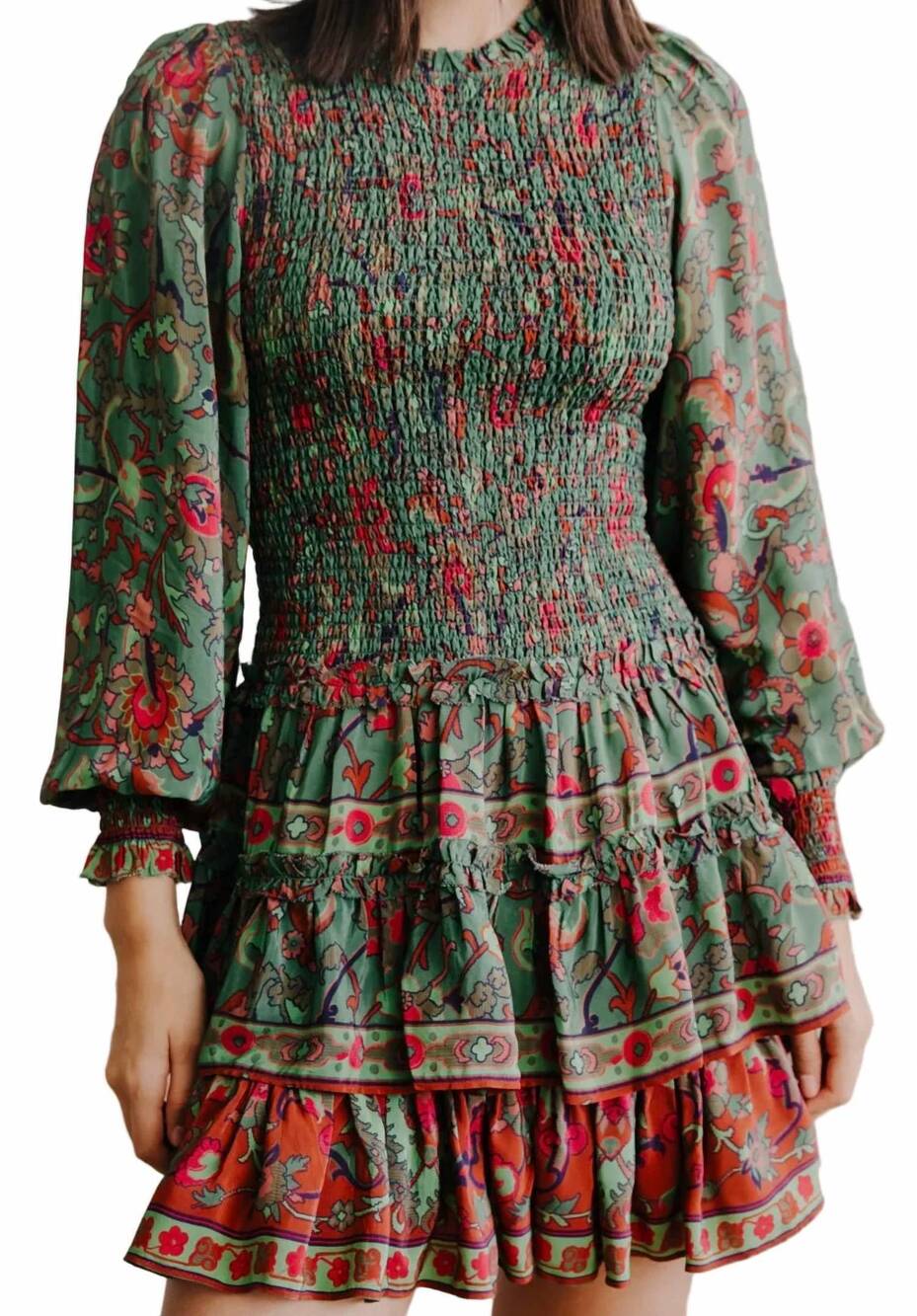 NEW LOVE THE LABEL yolanda mini dress in helena print